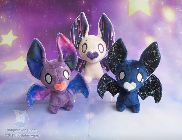 Space Bat Plushies